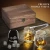 Import 8 Whisky Stones with 2 Whiskey Glasses Tongs Wooden Gift Box Reusable ice wine stone wooden box set from China