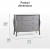 Import 8 Wood Gray Shallow Chest Of Drawer from China