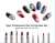 9 Pcs Professional Detail Painting Kit Cosmetic Nail Art Brushes Fine Liner Round Flat Micro Detail Nail Art Brush Set