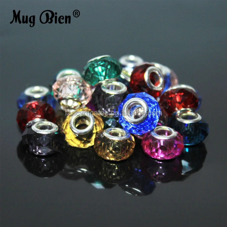 9*14MM Big Hole Glass Beads Crystal Beads For Jewelry Making