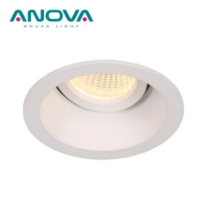9W dimmable glare-free adjustable led downlight