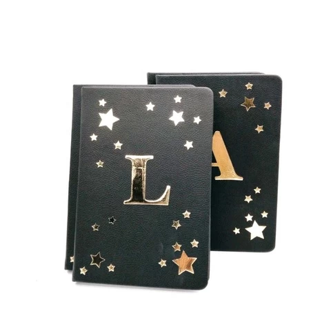 A5 Journal Diary Black PU Leather Cover Notebook