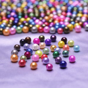 AAA grade 34 colors Natural freshwater loose pearl dyed colors 7-8mm round loose pearl for pearls girls opening party