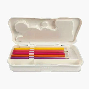 ABS plastic three layers student stationery box Children cartoon creative mathematics pencil case box