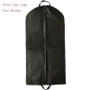 Accept Custom Zip Lock Dress Nonwoven Folded Suit Garment Bag With PVC Window
