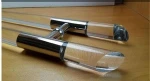 Acrylic pull handle/stainless steel door handle