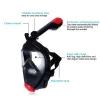 Action camera accessories diving mask tube can be folded with earplug perpetual using snorkel accessory for gopro