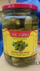 Best Grade Baby Cucumber Preserved in Jar Packing