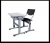 Import adult study table chair/kid chair/student chair with writing pad from China