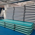 Air Track 16.4FT Inflatable Gymnastics Tumbling Air Track Mat Electric Air Pump Cheerleading/Practice Gymnastics/Beach/Park/Home Use
