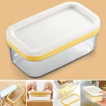 Airtight Rectangular Food Storage Butter Box Case Butter Dish Keeper with Cutter Cheese Grater Container Slicer