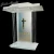 Import AKLIKE Modern Design Church Podium Customized Clear Acrylic Church Pulpit from China