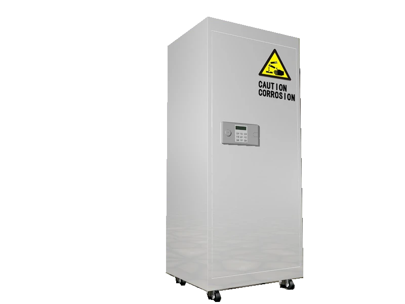 All steel  bottle holding chemical storage cabinet