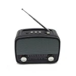 am fm sw home mp3 retro radio receiver multi band speaker with flashlight