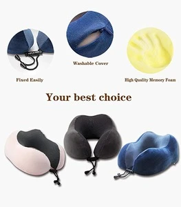 Amazon good quality airplane Memory Foam neck head chin support travel Pillow