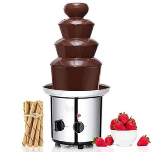Amazon hot item 4 tiers stainless steel chocolate fountain