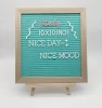 Amazon Hot Sale 10 x 10 inches Green Color  Customized Colors Wooden Felt Letter Board