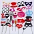 Import Amazon New funny lipstick glasses Bachelorette party team bride to be photo booth props for wedding supply from China