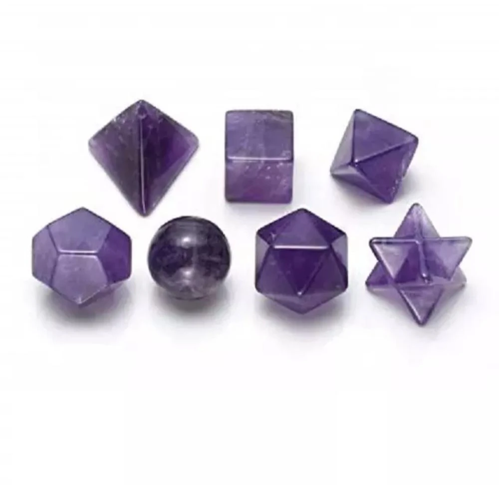 AMETHYST GOMETRY SET WITH BOX : WHOLESALE DEALER