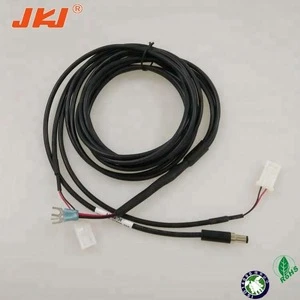 AMP connector wire harness electronic cable with 24awg DC plug