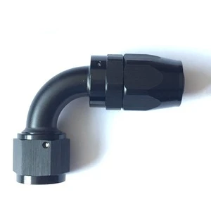 AN 4 6 8 10 12 16 20 Swivel Fuel Oil Hose End Fitting Straight 45 90 120 150 180 Degree Black