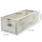 Antique Wooden Box Without Lid Garden Flower Pots Planters Wood Flower Pot