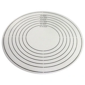 any size cheap bread/cake/pizza nonstick silicone rubber baking oven mat