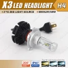 Anycarled factory 6000lm X3 h4 auto motorcycle car LED Headlight Auto Electrical System