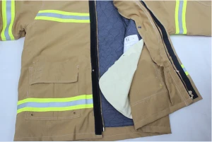 Approval Gold color Fireproof Rradiation protection Fire-Fighting Suit