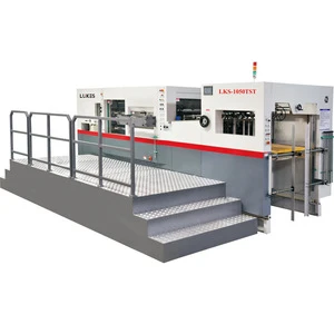 automatic die cutting and embossing machine for paper board cardboard