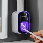 Automatic Toothpaste Dispenser Toothpaste Squeezer Holder Bathroom Accessories Set Toothbrush Squeezer Holder Rack
