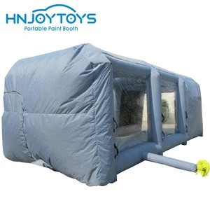 Automobile Inflatable Giant Car Workstation Spray Paint Booth Tan Spray Booths For Cars