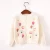 Import Autumn girls flower knitted cardigan sweater from China