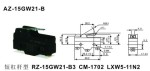 AZ-15GW21-B Momentary Limit Micro Switch Long Lever Handle Slide Push Button Micro Switch