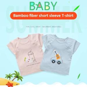 Baby Boys&#x27; T-shirt short sleeve new summer kids clothing 0-12 months T-shirt