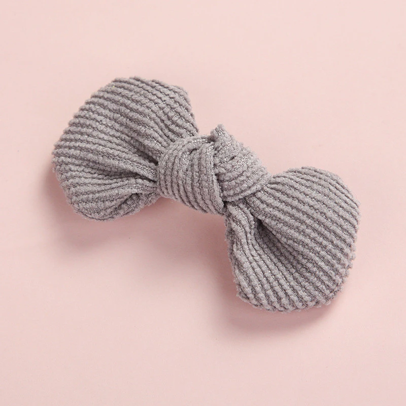 Baby Hair Clips Corduroy Bow Girl Hairpins Children Autumn Winter Barrette Kids Candy Color Hair Accessories Infant Hairclip