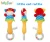 Import baby rattle teether shaker grab and spin rattle toys baby maracas rattle toys 6-8 months from China