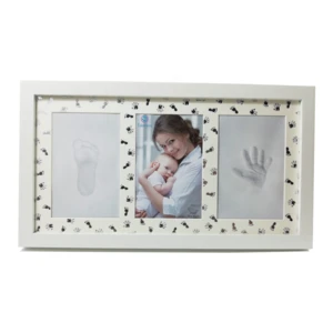 Babyprints Newborn Baby Handprint and Footprint Desk Photo Frame & Impression Kit