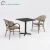 Import Bamboo Powder Coated Bistro Outdoor Garden Furniture Iron Dining Table and Chair Set for Backyard from China