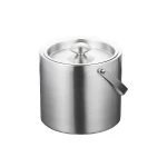 Bar bucket double wall metal champagne ice bucket with lid