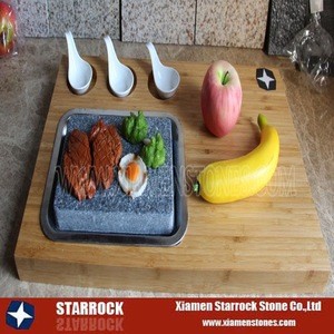 Basalt steak grill plate cooking stone kitchen accessories lava stone for cooking