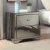 Import Bedroom furniture grey smokey  mirrored furniture mirrored nighstand bedside table from China