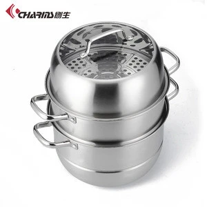 Best Large Universal Foldable Expandable Fish 3 Tier 12 Inch 10 Qt Cooker With Steamer Insert Stainless Steel Steamer Pot