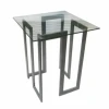 Best Price Elegant Aluminum Metal Side Table with Mirror Top Outdoor Indoor Use Custom Size Living Room Furniture Dining Kitchen