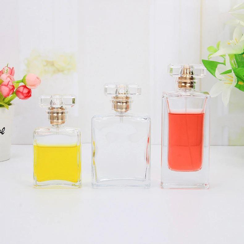 Best selling 30ml 50ml 100ml empty perfume glass bottle high quality  colored glass perfume bottle