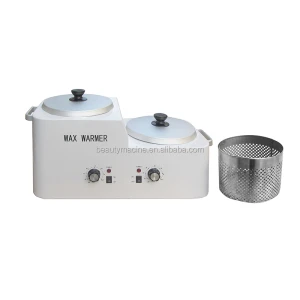 Best Selling Depilatory Double Pot Wax Warmer For Melting Bath Paraffin Heater For Sale