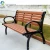 Import Best selling HDPE plastic wood with cast iron legs bench outdoor wooden furniture from China