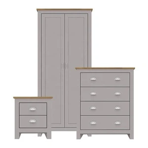 Best Western Country Style High Quality Bedroom Furniture Bedroom Set-Wardrobe/Chest Drawers/Bedside