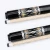 Import Billiard accessory 1/2-pc ash wood shaft black snooker pool cue sticks from China