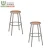 Import Black Color Metal Legs Wood Seat School Restaurant Dining Bar Stool from China